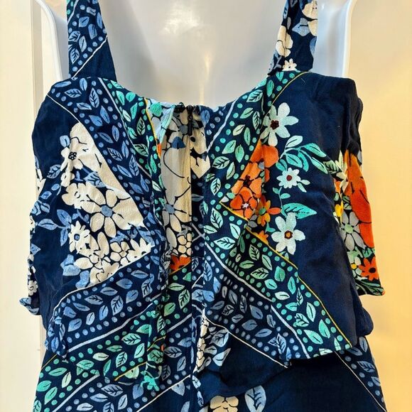 Maeve Anthropologie blue floral sundress size 4 - Picture 5 of 8